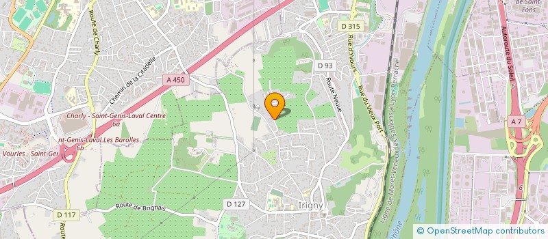 localisation de l'entreprise MONSIEUR MAXIME CHAVEROT  IRIGNY