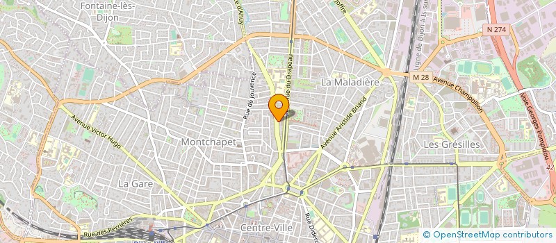 localisation de l'entreprise MONSIEUR MAXIME CHENE à DIJON