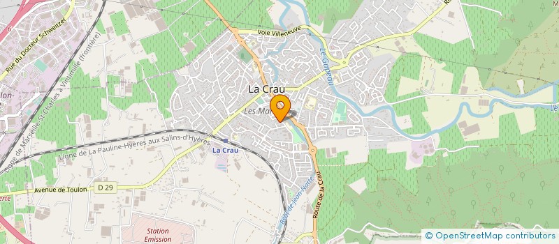 localisation de l'entreprise MONSIEUR MAXIME CHEVILLE à LA CRAU