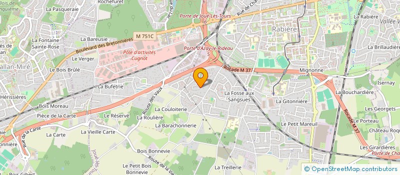 localisation de l'entreprise MONSIEUR MAXIME CHICHERY  JOUE-LES-TOURS