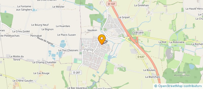 localisation de l'entreprise MONSIEUR MAXIME CHOTARD  VIGNOC