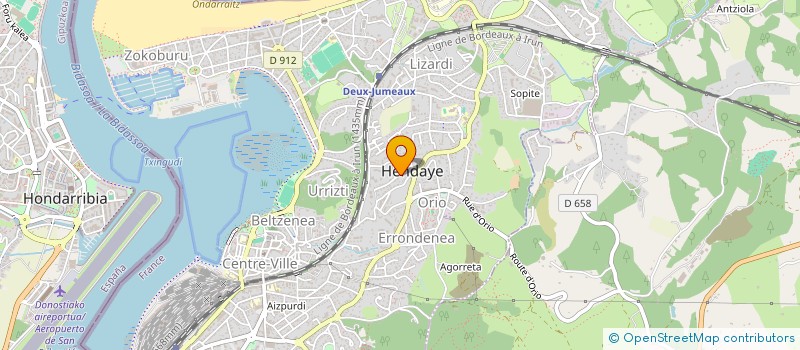 localisation de l'entreprise MONSIEUR MAXIME CLAISSE  HENDAYE