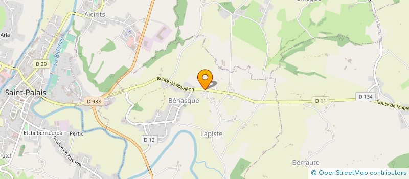 localisation de l'entreprise MONSIEUR MAXIME CLAVERIE  BEHASQUE-LAPISTE