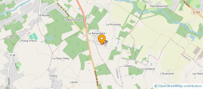 localisation de l'entreprise MONSIEUR MAXIME CLEMENT  CELLETTES