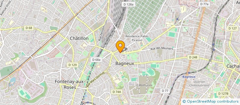 localisation de l'entreprise MONSIEUR MAXIME CLERINO  BAGNEUX