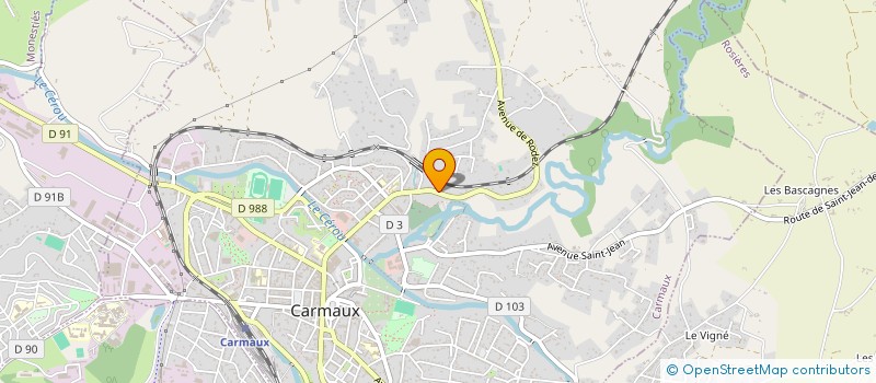 localisation de l'entreprise MONSIEUR MAXIME CLOUD  CARMAUX