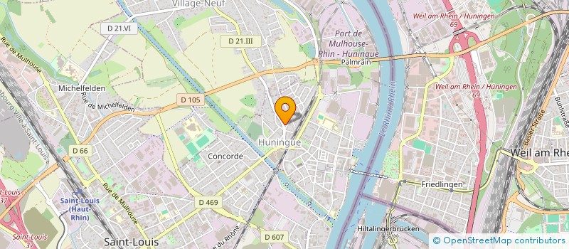 localisation de l'entreprise MONSIEUR MAXIME COFFRE  HUNINGUE