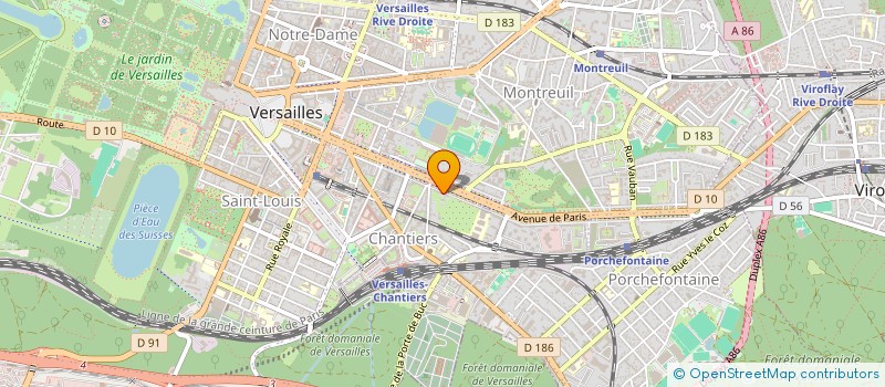 localisation de l'entreprise MONSIEUR MAXIME COISY à VERSAILLES
