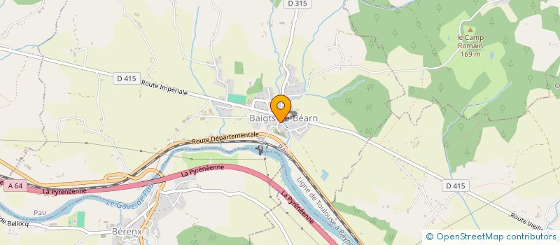 localisation de l'entreprise MONSIEUR MAXIME COLAS  BAIGTS-DE-BEARN