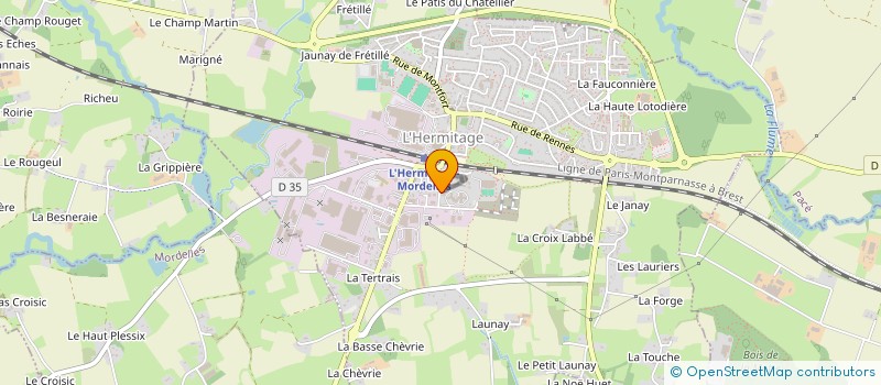 localisation de l'entreprise MONSIEUR MAXIME COLLEU  L'HERMITAGE