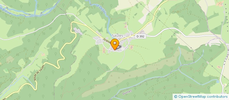 localisation de l'entreprise MONSIEUR MAXIME COLLINET  SAULES