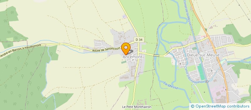localisation de l'entreprise MONSIEUR MAXIME COLLOMB à ANCEMONT
