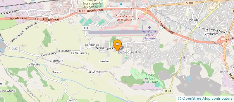 localisation de l'entreprise MONSIEUR MAXIME COMBES  LE SEQUESTRE