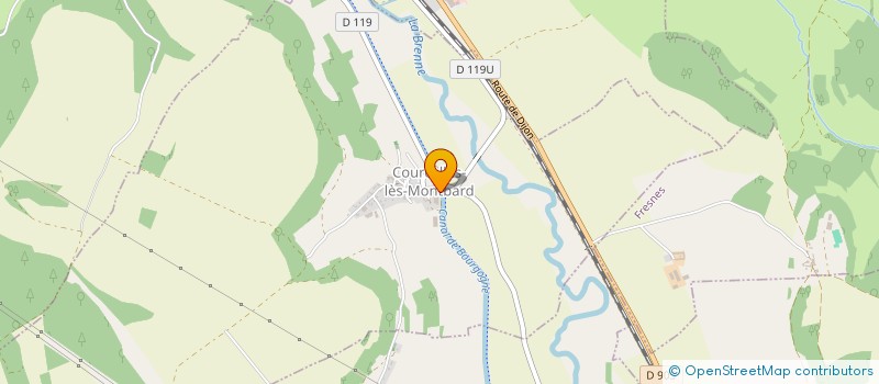 localisation de l'entreprise MONSIEUR MAXIME COMPAROT  COURCELLES-LES-MONTBARD