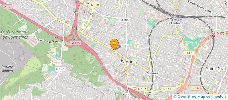 localisation de l'entreprise MONSIEUR MAXIME CONVERSET  SANNOIS