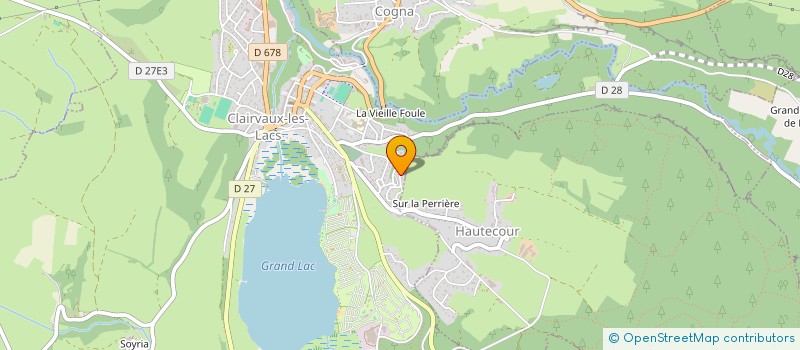 localisation de l'entreprise MONSIEUR MAXIME COQUARD à CLAIRVAUX-LES-LACS
