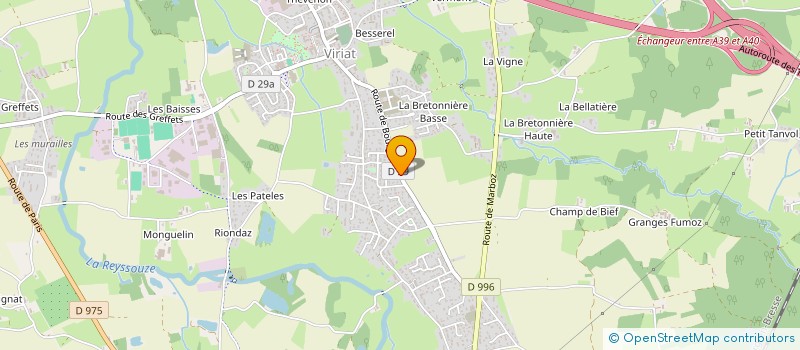localisation de l'entreprise MONSIEUR MAXIME CORDIER à VIRIAT