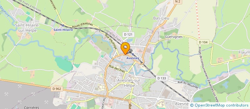 localisation de l'entreprise MONSIEUR MAXIME CORDUANT  AVESNES-SUR-HELPE