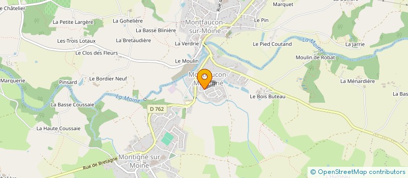 localisation de l'entreprise MONSIEUR MAXIME COREAU  SEVREMOINE