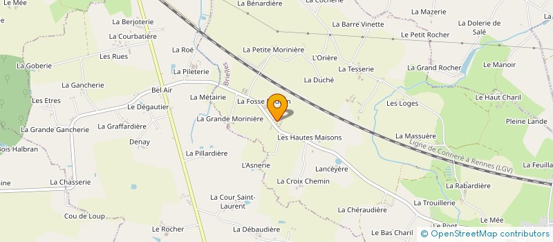 localisation de l'entreprise MONSIEUR MAXIME CORNEE  BRIELLES