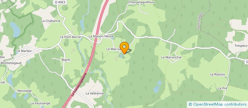 localisation de l'entreprise MONSIEUR MAXIME CORNELISSEN à SAINT-FREJOUX