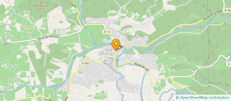 localisation de l'entreprise MONSIEUR MAXIME COROMPT  CARCES