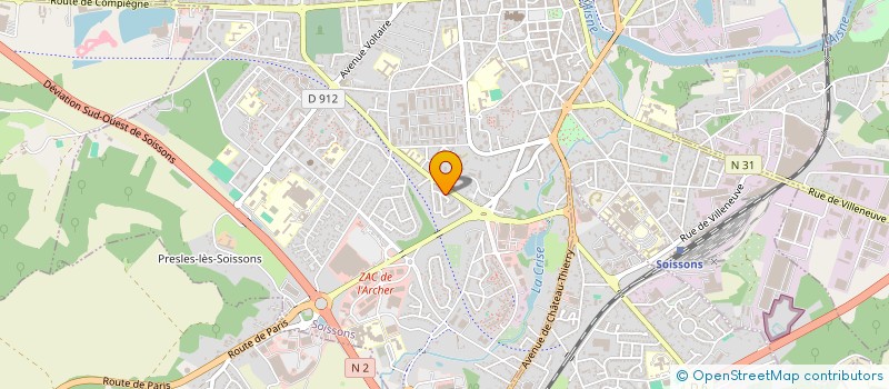 localisation de l'entreprise MONSIEUR MAXIME COSYNS à SOISSONS