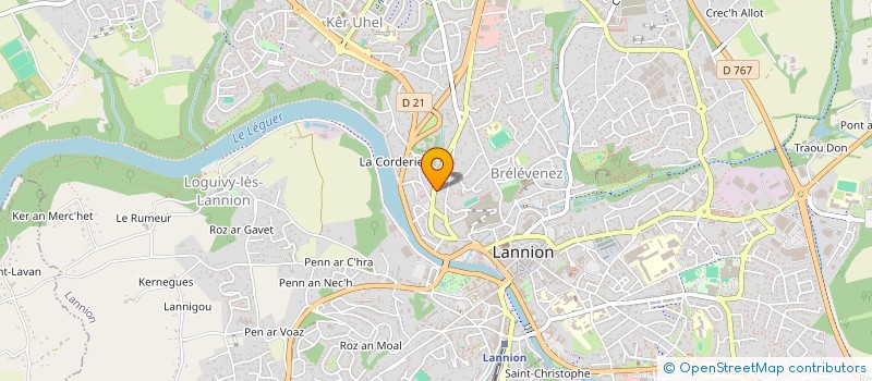 localisation de l'entreprise MONSIEUR MAXIME COTREUIL  LANNION