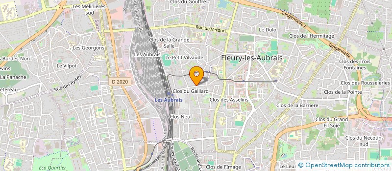 localisation de l'entreprise MONSIEUR MAXIME COUDRAY à FLEURY-LES-AUBRAIS