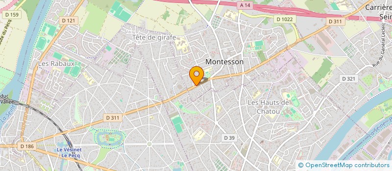 localisation de l'entreprise MONSIEUR MAXIME COUESPEL DU MESNIL  MONTESSON