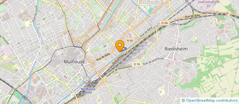 localisation de l'entreprise MONSIEUR MAXIME COURDIER  MULHOUSE