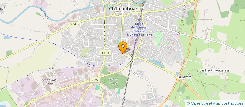 localisation de l'entreprise MONSIEUR MAXIME COURTOISON  CHATEAUBRIANT