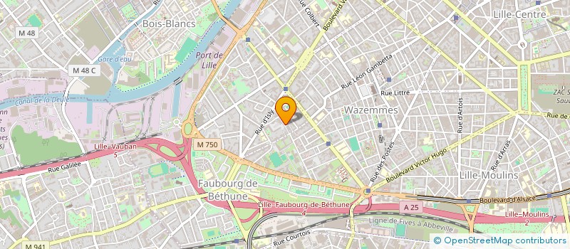 localisation de l'entreprise MONSIEUR MAXIME COUVREUR à LILLE
