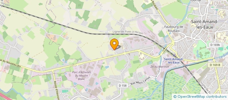 localisation de l'entreprise MONSIEUR MAXIME CREVILLIER  SAINT-AMAND-LES-EAUX