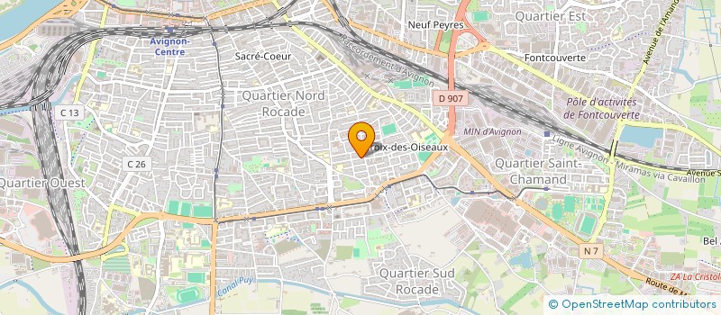 localisation de l'entreprise MONSIEUR MAXIME CROISET  AVIGNON