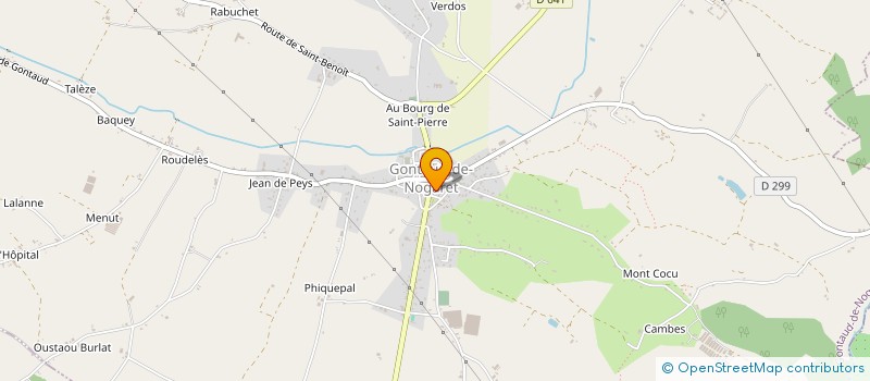 localisation de l'entreprise MONSIEUR MAXIME CUSSON  GONTAUD-DE-NOGARET