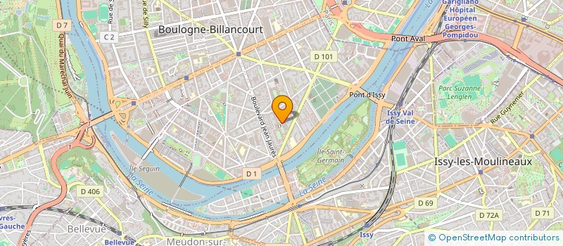 localisation de l'entreprise MONSIEUR MAXIME CZUNYI  BOULOGNE-BILLANCOURT