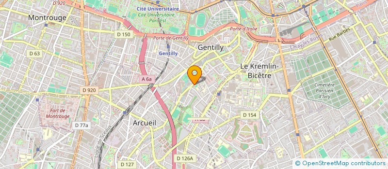 localisation de l'entreprise MONSIEUR MAXIME D'ORIANO  GENTILLY