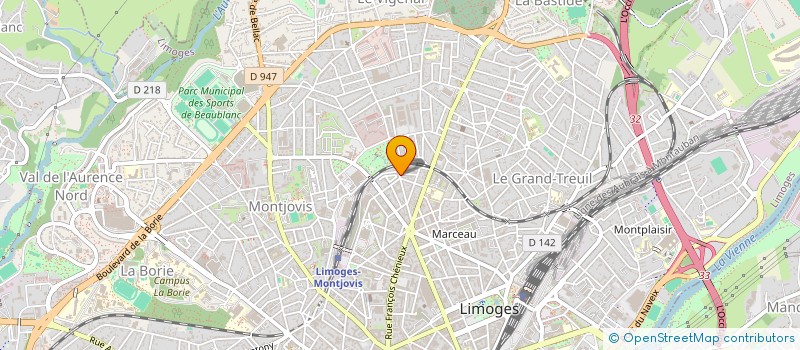 localisation de l'entreprise MONSIEUR MAXIME DA GRACA à LIMOGES
