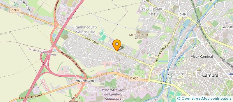 localisation de l'entreprise MONSIEUR MAXIME DAILLIET à CAMBRAI