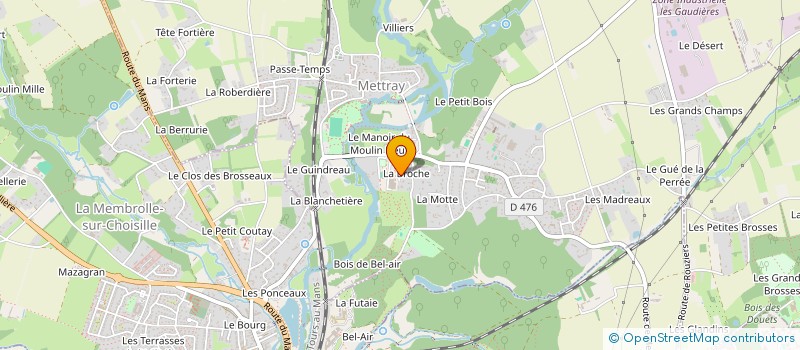 localisation de l'entreprise MONSIEUR MAXIME DAIRAIN  METTRAY