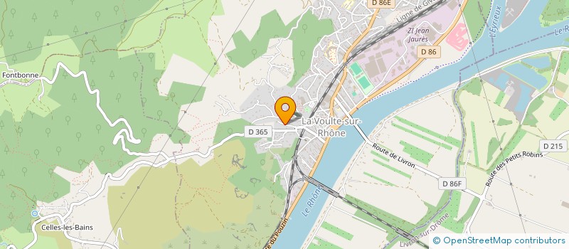 localisation de l'entreprise MONSIEUR MAXIME DAMERY  LA VOULTE-SUR-RHONE