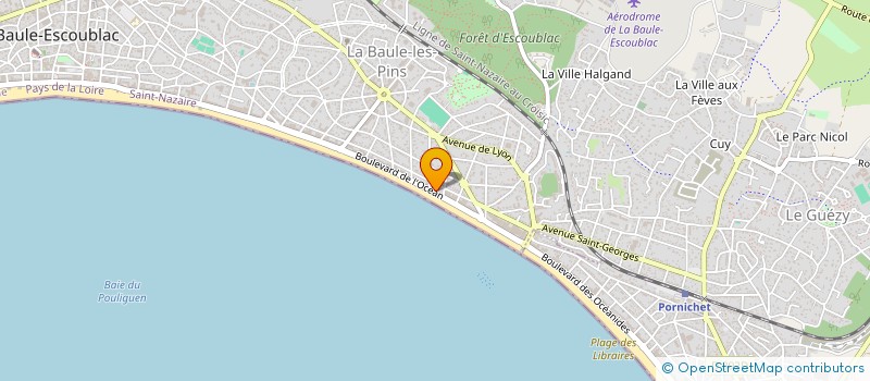 localisation de l'entreprise MONSIEUR MAXIME DANIEL  LA BAULE-ESCOUBLAC