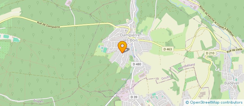 localisation de l'entreprise MONSIEUR MAXIME DANINTHE  BADEVEL