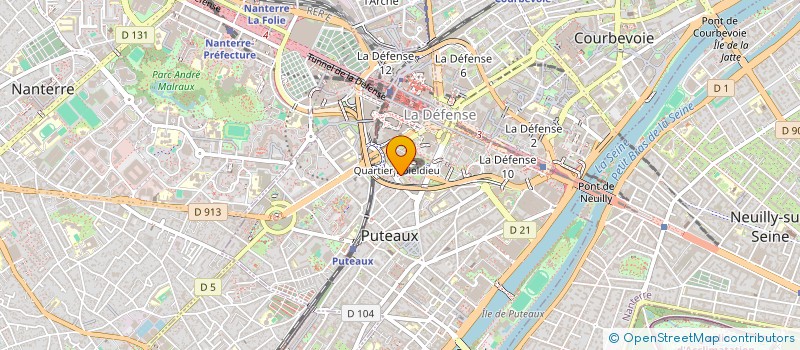 localisation de l'entreprise MONSIEUR MAXIME DARWICHE  PUTEAUX