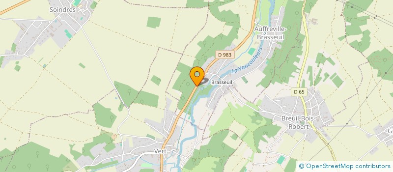 localisation de l'entreprise MONSIEUR MAXIME DAVID  AUFFREVILLE-BRASSEUIL