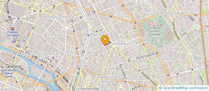 localisation de l'entreprise MONSIEUR MAXIME DAVID  PARIS