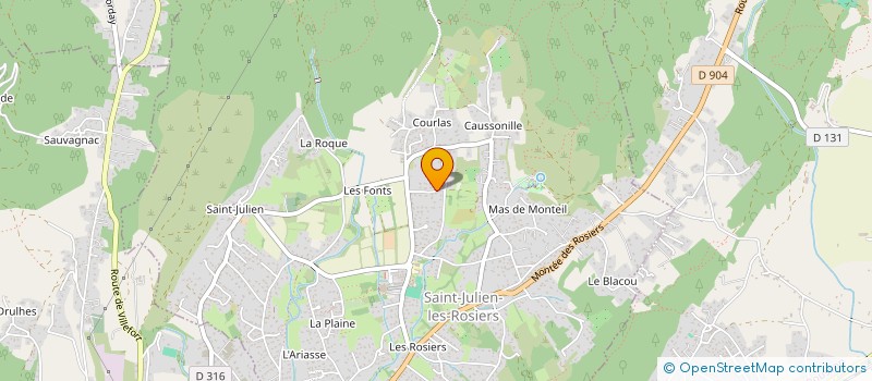 localisation de l'entreprise MONSIEUR MAXIME DE FORTIS  SAINT-JULIEN-LES-ROSIERS