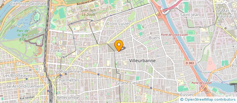 localisation de l'entreprise MONSIEUR MAXIME DE LORENZO  VILLEURBANNE