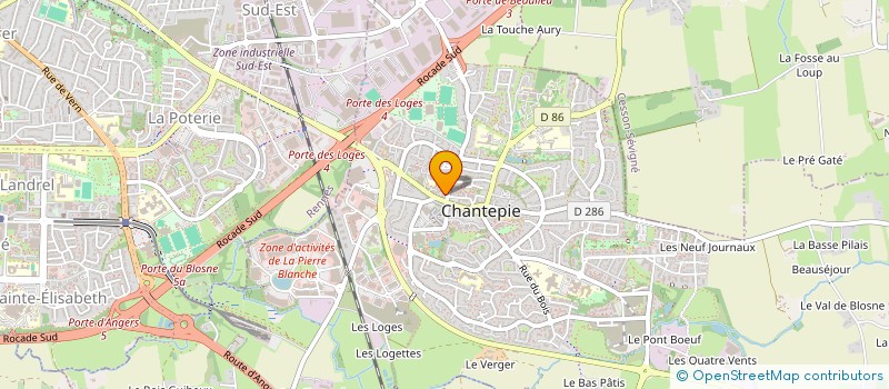 localisation de l'entreprise MONSIEUR MAXIME DEBROISE  CHANTEPIE